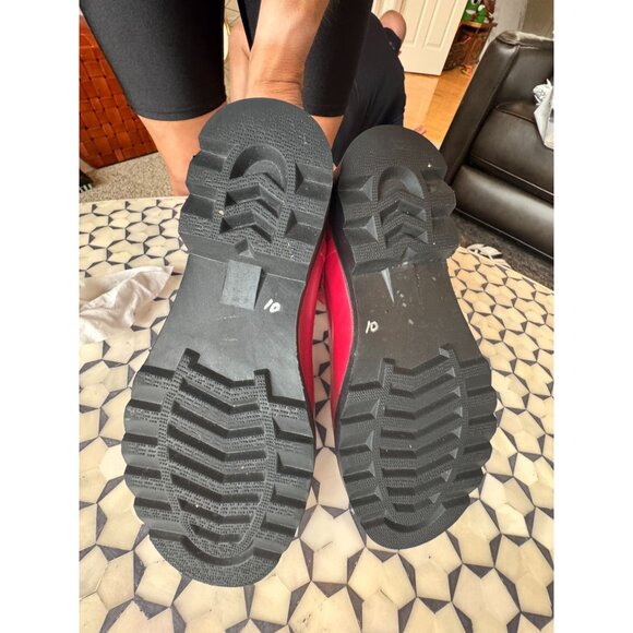 Polo Sport Ralph Lauren Red Rain Boots Size 7B Womens Slip-On Waterproof Chelsea - Picture 9 of 9